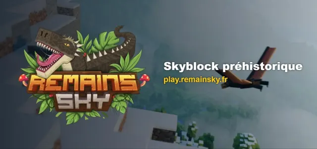Bannière du serveur Minecraft RemainSky